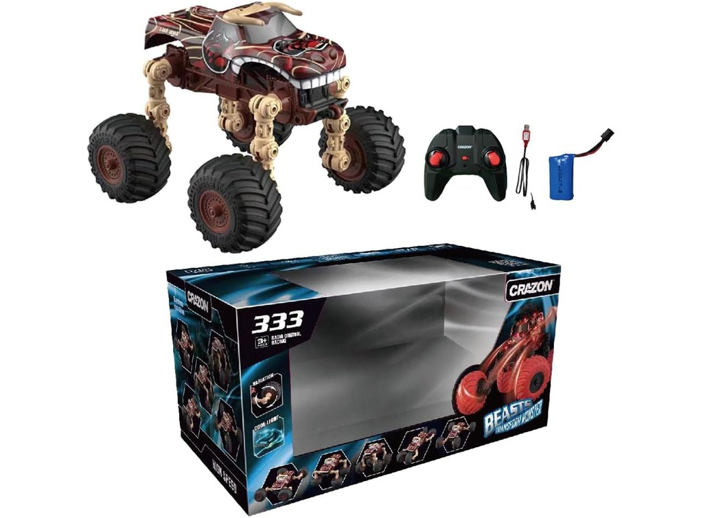 سيارة كرازون عجلات كبيرة للتحكم على الطرق الوعرة