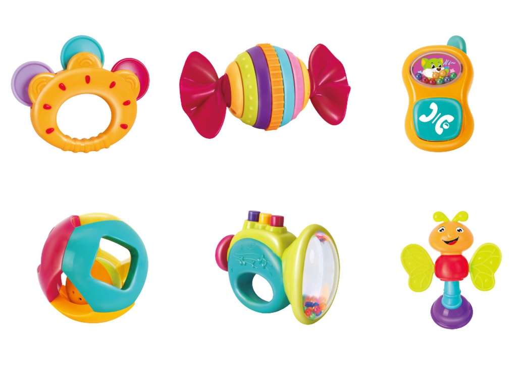 Baby Rattle (6 pBaby rattle - 6 piecescs