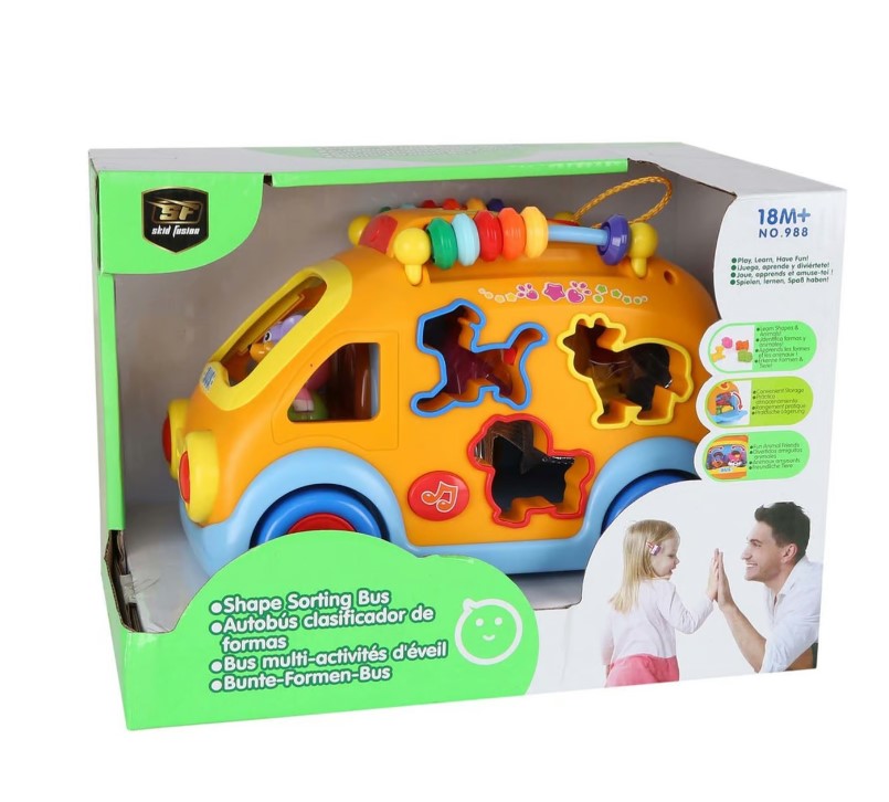 A musical game for sorting shapes