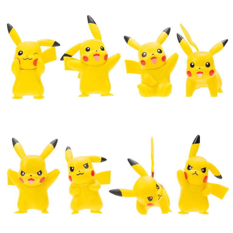 Pokemon Pikachu 8 Piece Figure Set