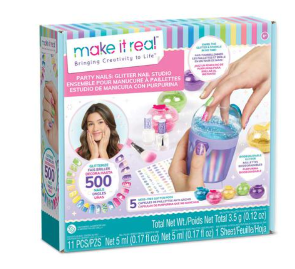 Make It Real Party Nail Glitter Designs Kit