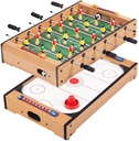 Wooden Football hockey puck 2 in 1