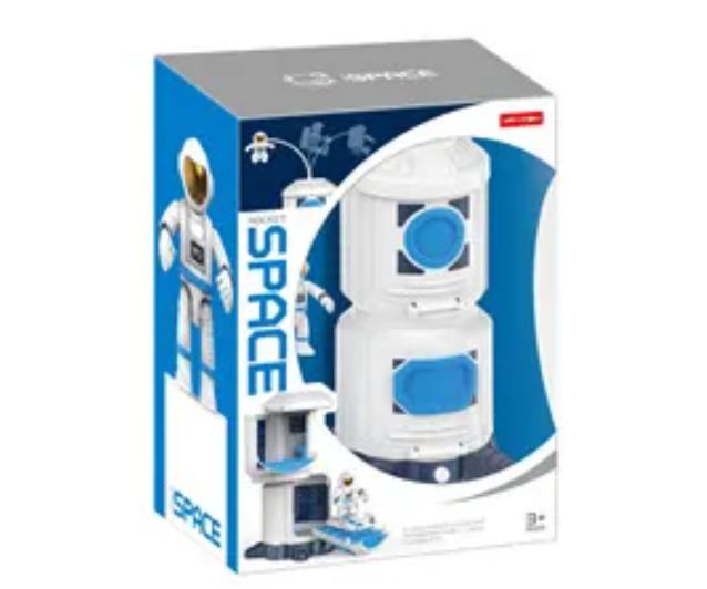 Space exploration satellite TV capsule with light and sound