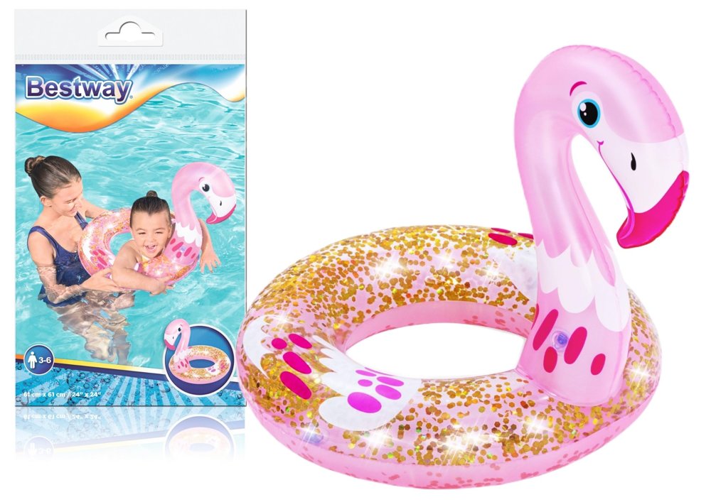 Flamingo shaped swimming cover