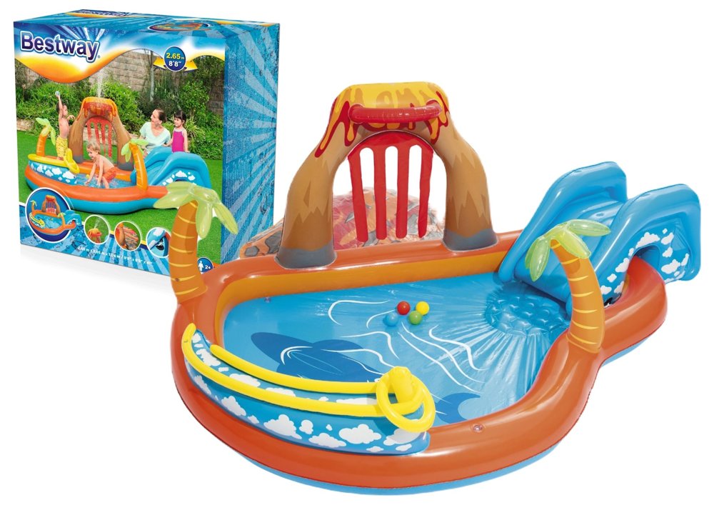 Inflatable pool slide - size 2.65 x 2.65 x 1.04 cm