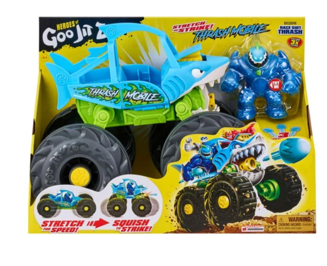 سيارة أبطال جو جيت زو يتمددون ويضربون ثراش موبايل