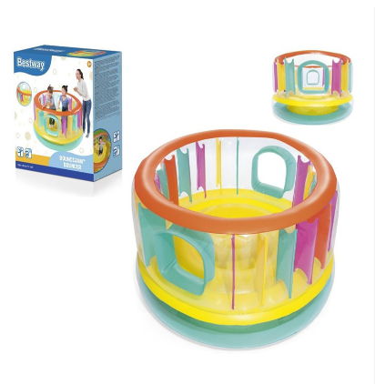 Round bouncer with colorful sides
