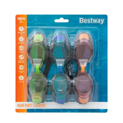 نظارة سباحة للشباب-3 قطع