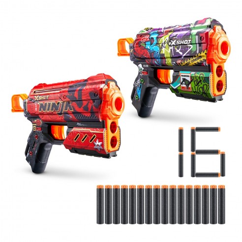 X-Shotskins pistols - 16 darts