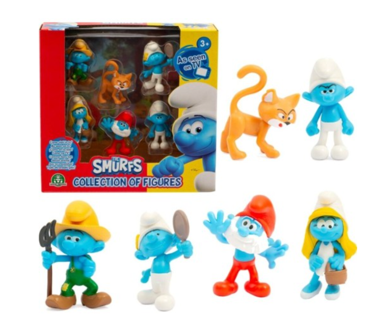 The Smurfs are a group of 6 characters