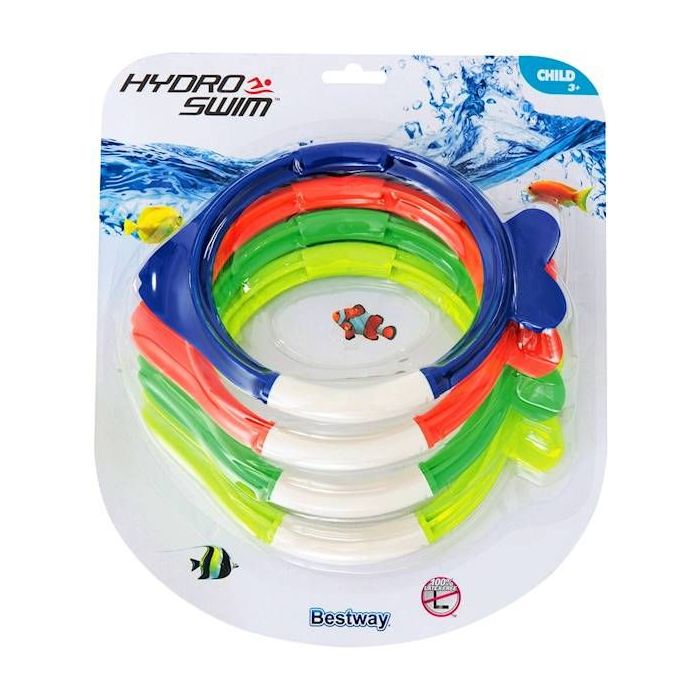 Fish-shaped diving rings