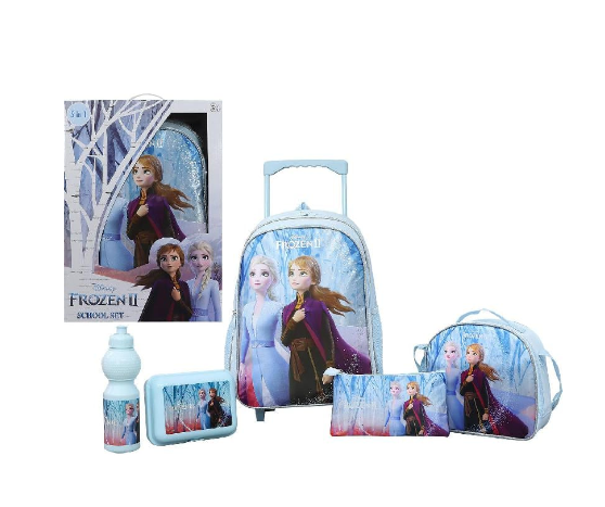 Disney Frozen 5-in-1 Trolley Bag Set with Accessories