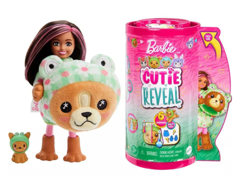 Barbie Cutie Reveal - Chelsea Frog-Doll 6 Surprises Doll