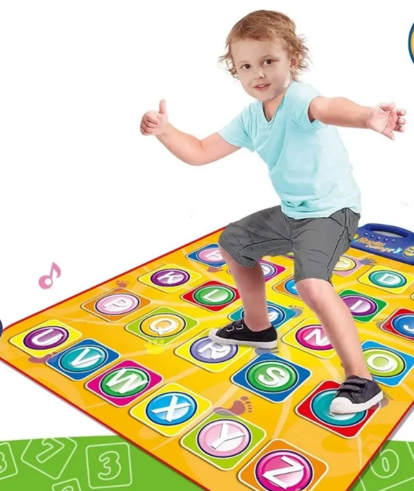 Educational talking English letters mat game