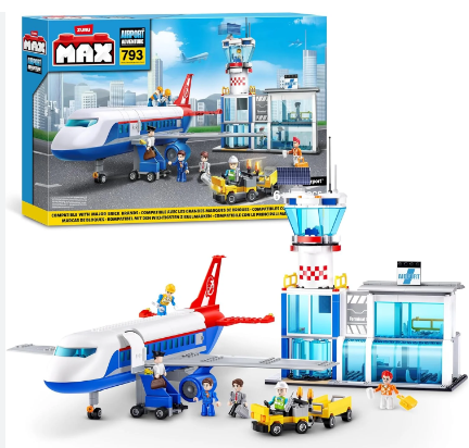ماكس لعبة بناء مكعبات -مطار 793 قطعة