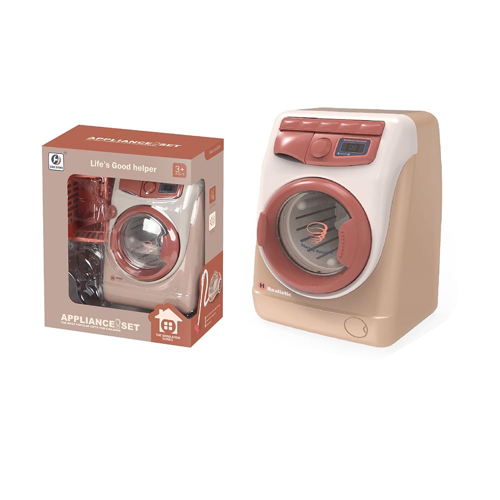 Washing machine toy with light and sound