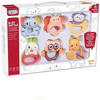 6-Piece Baby Rattle Toy Set