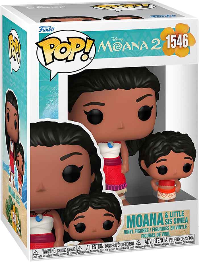 Funko Pop Moana 2 Disney-1546-Moana and Little Sister Simia