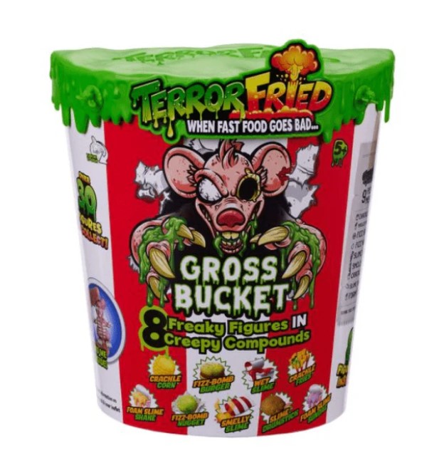 دلو الرعب المقلي الكبير-الوجبات السريعة مع الوحل