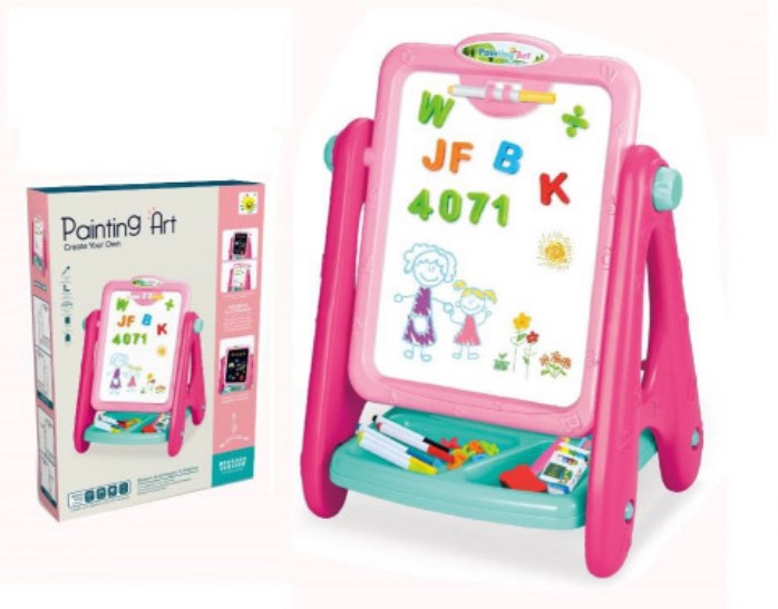 2 in 1 drawing board with chalk