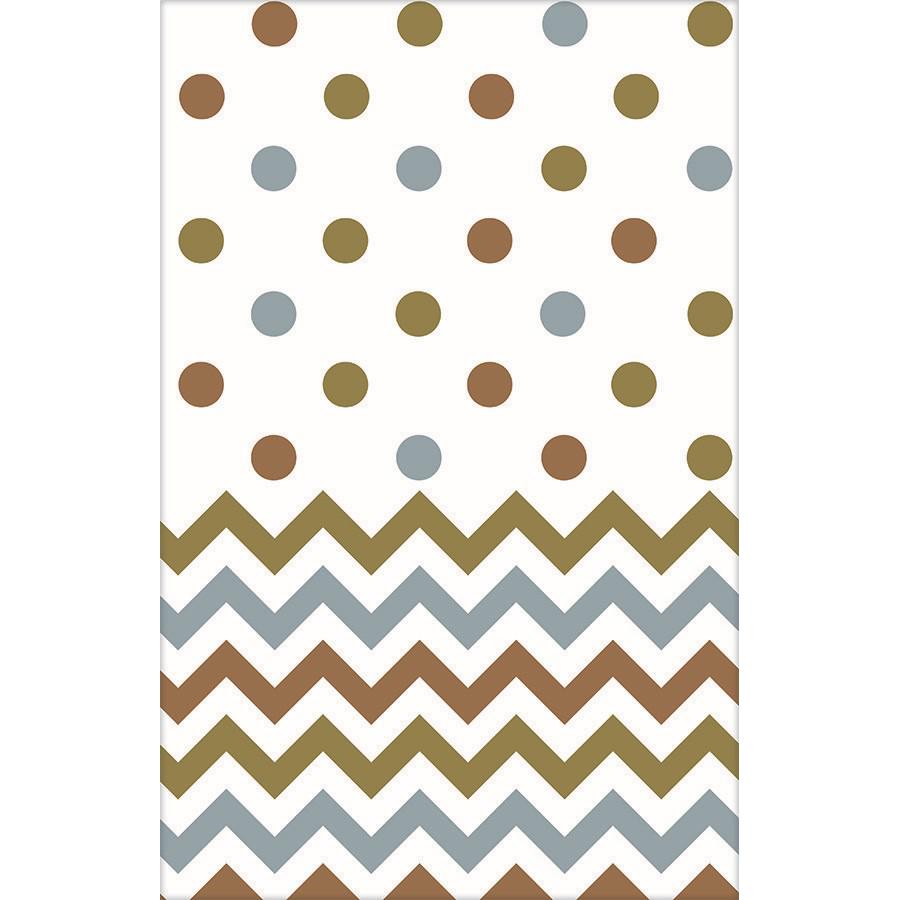 Chevron Metal Plastic Mixed Table Cover
