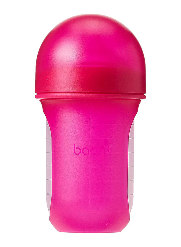 Boon -NURSH Silicone Bottle 8oz Pink