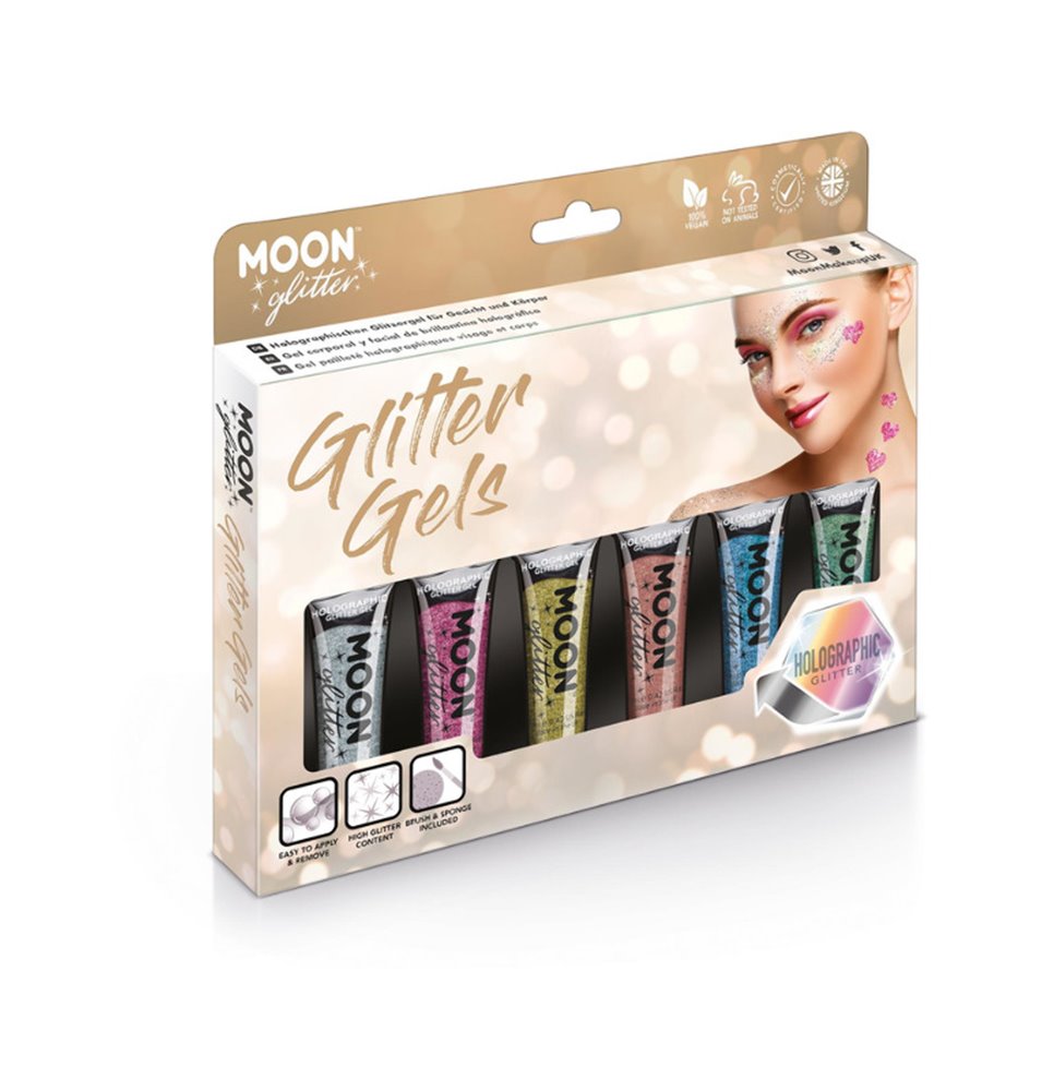 Holographic Fine Glitter Gel- Boxset