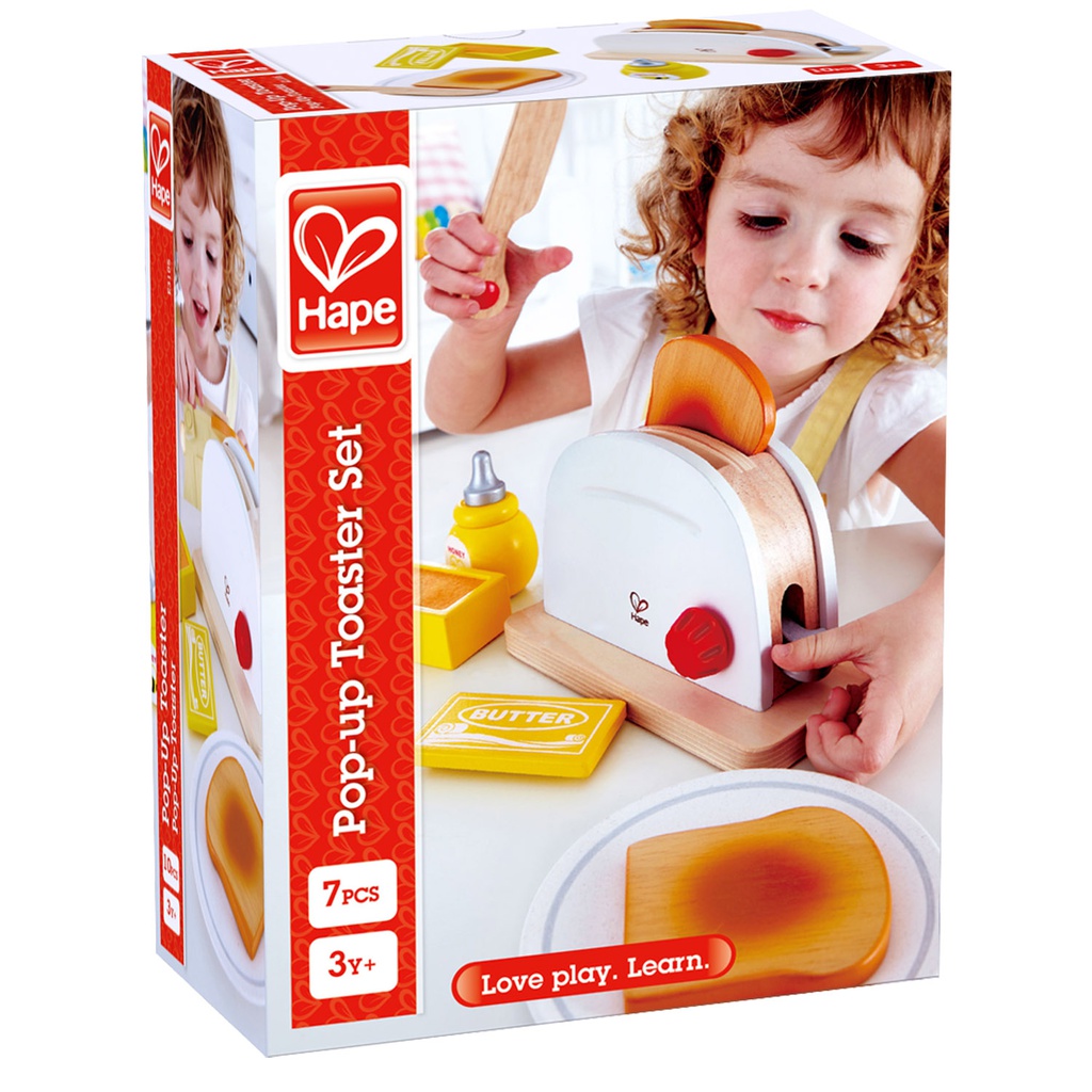 Hipp wooden toaster set-kids play kitchen gadgets