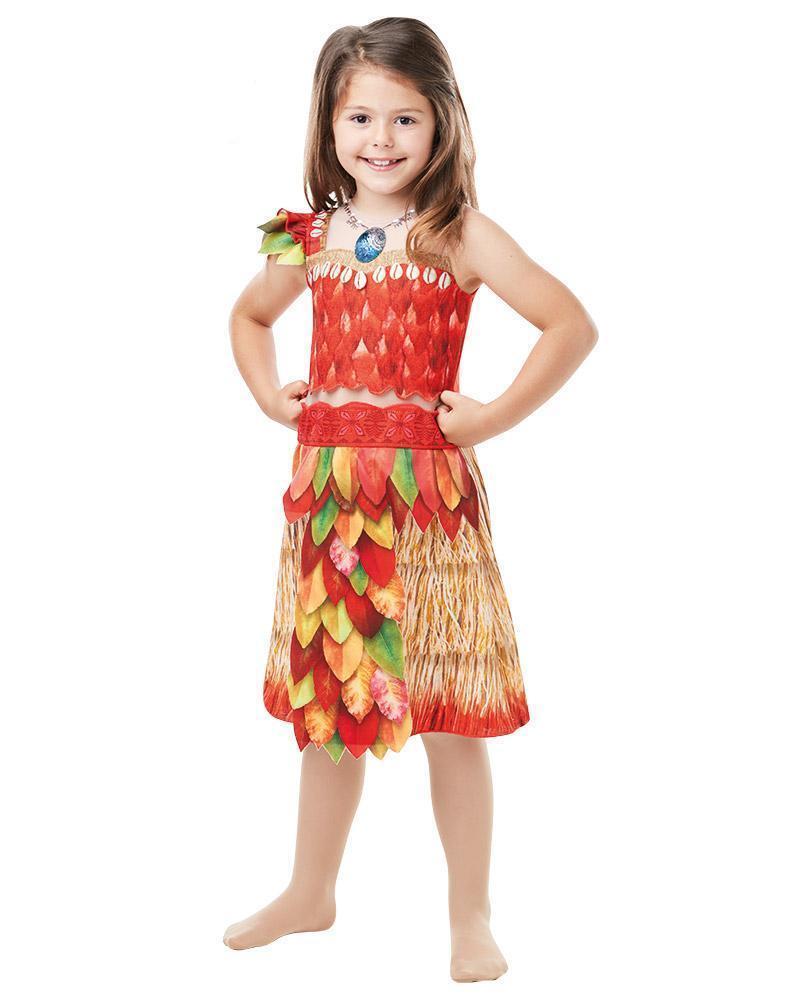 Fancy Dress-Disney Moana Deluxe Costume Size 6-5 m