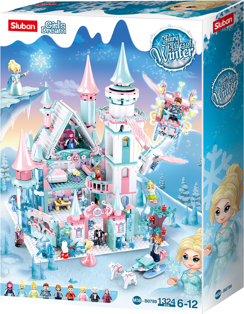 Sluban ice castle girls 1324 pieces