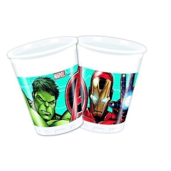 Mighty Avengers Cups - 200 ml - 8 Bottles