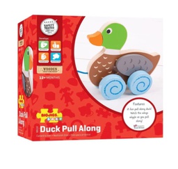 [BB110] Wooden duck pull game