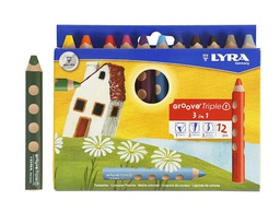 [L3831120] الون خشبية ملونة 12 لون من ليرا 