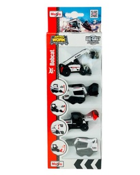 [MDC12435] Maisto Bobcat 4 Construction Vehicles