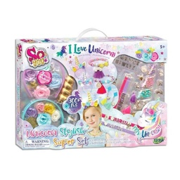 [T08334-A-A] Tassia - 2-in-1 Unicorn Style Bracelets and Hairstyle Jewelry Set