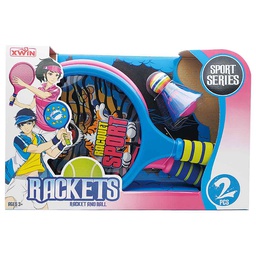 [9901A] مجموعة مضارب كرة الريشة للأطفال - قطعتين
