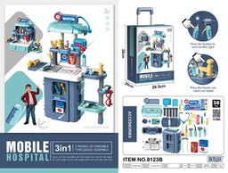 [8123B] Blue 3 in 1 Doctor Set with Light 38 Pieces