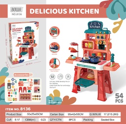 [8136] Kitchen Set medium table 54pcs no include battery