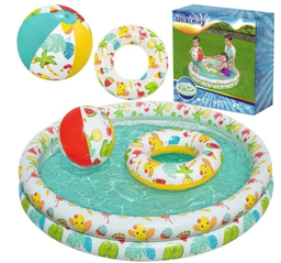 [26-51124] كرة سباحة قابلة للنفخ على شكل دائرة c1.22x20