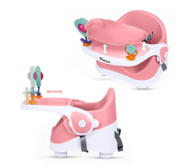 [TK-BOCH-PI] تيكنوم - كرسي الطعام واللعب للأطفال - وردي