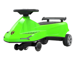 [LEB-LB2003-GN] Lamborghini Swing Car with 360 Degree Lights and Sounds - Green