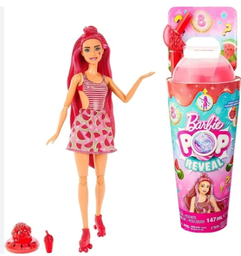 [HNW43] Barbie Pop Reveal Watermelon Doll - Fruit Juice