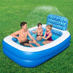 [26-54451] Inground pool Blue rectangular inflatable pool