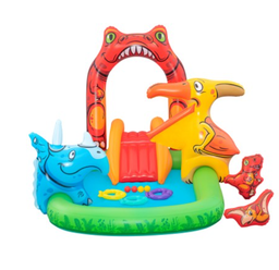 [26-53160] Inflatable water play center for kids and Jurassic pool