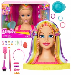 [HMD78] Barbie Neon Rainbow Deluxe Styling Head - Blonde Hair