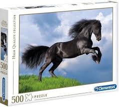 [136904] Clementoni Black Horse Puzzle - 500 pieces