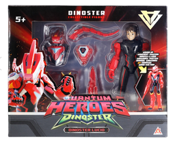 [EU580831] دينوستر - شخصية اللعبة مع درع منفصل للتزيين - لوسيو أحمر