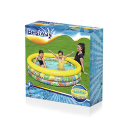 [26-51203] 3-layer inflatable pool with floral print