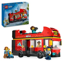 [LEGO-6470777] Lego red double-decker tour bus