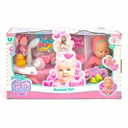 [BH-697932] Baby Habibi Doll - Bathtub Set 14 Inch